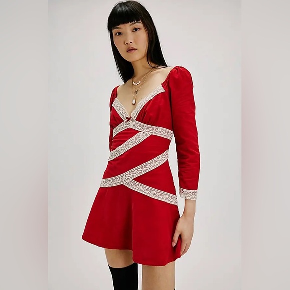 Free People Tennley Corduroy Mini Dress - Picture 1 of 11